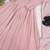 pink faux georgette embroidered flared gown set