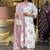 White cotton printed kurta set