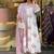 White cotton printed kurta set