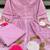 Lavender chanderi embroidered kurta set