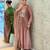 Champagne chanderi embroidered kurta set