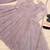 Lavender organza embroidered anarkali set