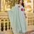 Light blue chanderi embroidered kurta set