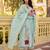 Light blue chanderi embroidered kurta set