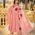 Pink chanderi embroidered kurta set