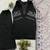 Black silk blend embroidered kurta set