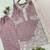 Lavender crepe embroidered palazzo set