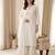 White chanderi embroidered palazzo set