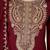 Maroon vichitra embroidered kurti pant set with dupatta