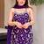 Purple chinon embroidered kurti pant set with dupatta