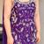 Purple chinon embroidered kurti pant set with dupatta