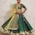 Orange Art Silk Lehenga-Choli Embellished with Zari on Velvet Blouse and Net Dupatta