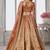 Copper Art Silk Lehenga-Choli with Sequinned Embroidery