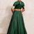 Green Art Silk Readymade Lehenga-Cholis with Zari Embellishment
