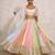 Pink Art Silk Lehenga-Choli with Zari Foil Print Embellished Set