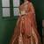 Red Art Silk Readymade Lehenga-Choli With Sequinned Embellishment