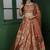 Red Art Silk Readymade Lehenga-Choli With Sequinned Embellishment