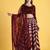 Maroon Tissue Readymade-lehenga-cholis V-Neck Thread Work Lehenga Set