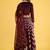 Maroon Tissue Readymade-lehenga-cholis V-Neck Thread Work Lehenga Set
