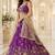 Purple Georgette Lehenga-Choli with Sequins Embellishment