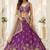 Purple Georgette Lehenga-Choli with Sequins Embellishment