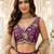 Purple Georgette Lehenga-Choli with Sequins Embellishment