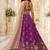 Purple Georgette Lehenga-Choli with Sequins Embellishment
