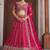 Pink Silk Lehenga-Choli Embellished Sequinned Semi-Stitched Lehenga & Blouse With Dupatta