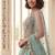 Green Net Lehenga-Choli Embroidered Sequinned Semi-Stitched Lehenga & Unstitched Blouse With Dupatta