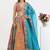 Orange Raw Silk Readymade-lehenga-cholis Floral Printed Gotta Patti