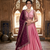 pink georgette embroidered lehenga choli