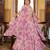 Designer Georgette Floral Print  Lehenga Choli  with Thread Embroidery and Sequins Work- Full stitched free size