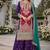Maroon and wine embroidered viscose chinon semi stitched salwar suit