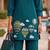 Trendy solid rama cotton kurta with hot air balloon embroidery and matching trousers