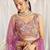 Charming Lilac Zari and Sequins Embroidered Fendy Silk Indian wedding Designer lehenga choli