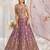 Charming Lilac Zari and Sequins Embroidered Fendy Silk Indian wedding Designer lehenga choli