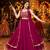 Rani Pink Gamthi Work NAVRATRI Lehenga Choli with Mirror Work Koti