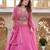 Rani Pink Designer Moti & Sequence Work Lehenga Set