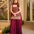 Maroon  faux georgette  party wear embroidery sharara suit set