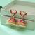 Red color meenakari earrings handmade art design