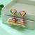Grey color meenakari earrings traditional look
