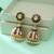 Maroon & green color meenakari earrings ethnic finish