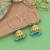 Firozi color meenakari earrings designer style