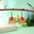 Magenta color palki mint meena earrings festive look
