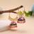 Pink color meenakari earrings festive design