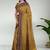 Jarosite yellow & deep maroon chettinad cotton saree with running blouse