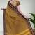 Jarosite yellow & deep maroon chettinad cotton saree with running blouse