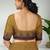 Jarosite yellow & deep maroon chettinad cotton saree with running blouse