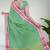 Sea green & orchid pink chettinad cotton saree with running blouse