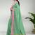 Sea green & orchid pink chettinad cotton saree with running blouse